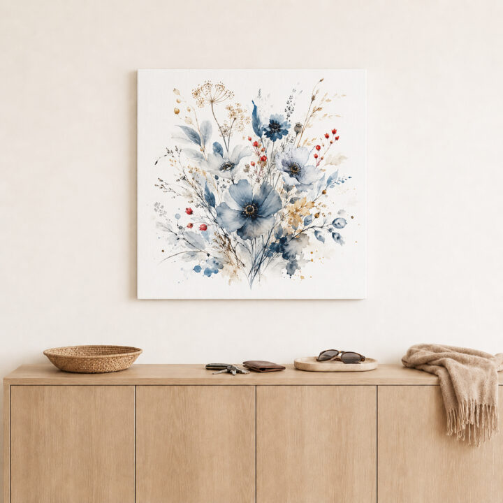 Canvas print Indigo Wildflowers