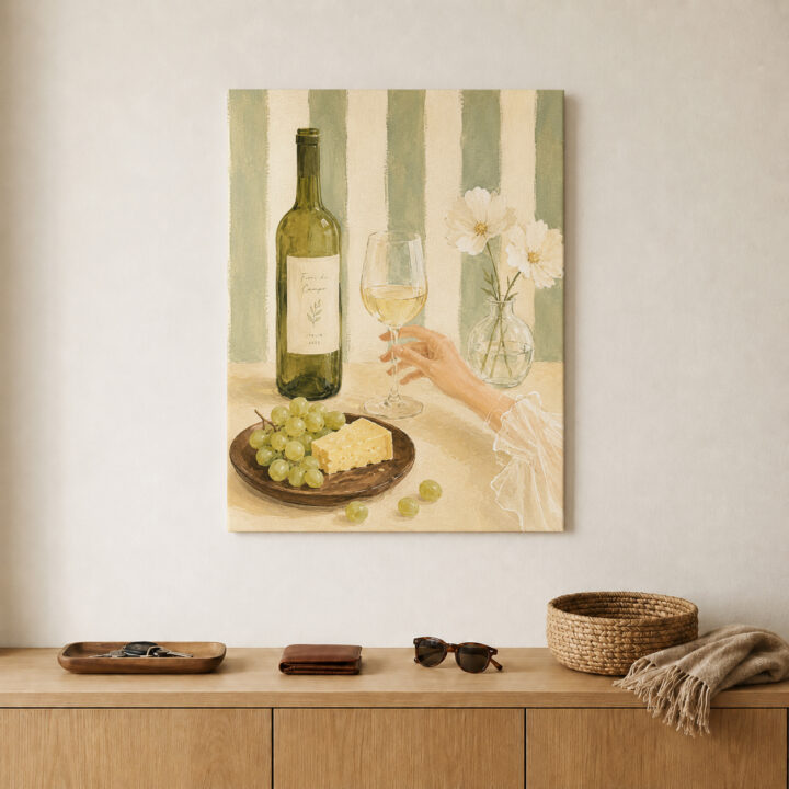 Canvas print Mediterranean Still Life with Wine