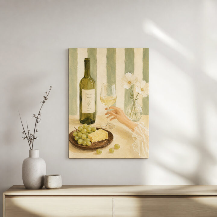 Canvas print Mediterranean Still Life with Wine
