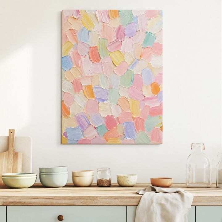 Canvas print Light Pastel Brushwork