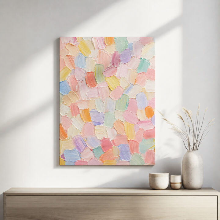 Canvas print Light Pastel Brushwork