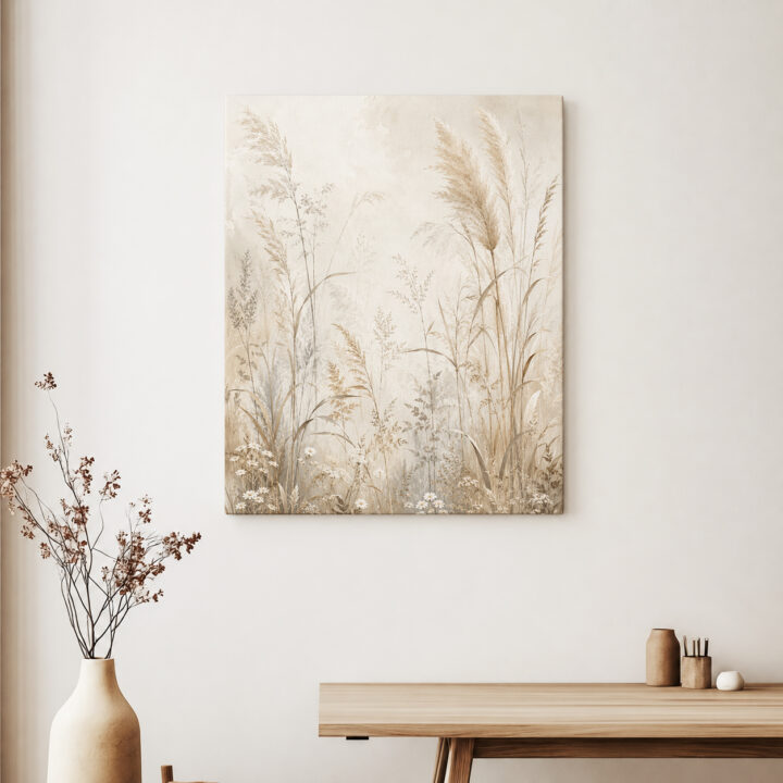 Canvas print Meadow Grasses and Pampas