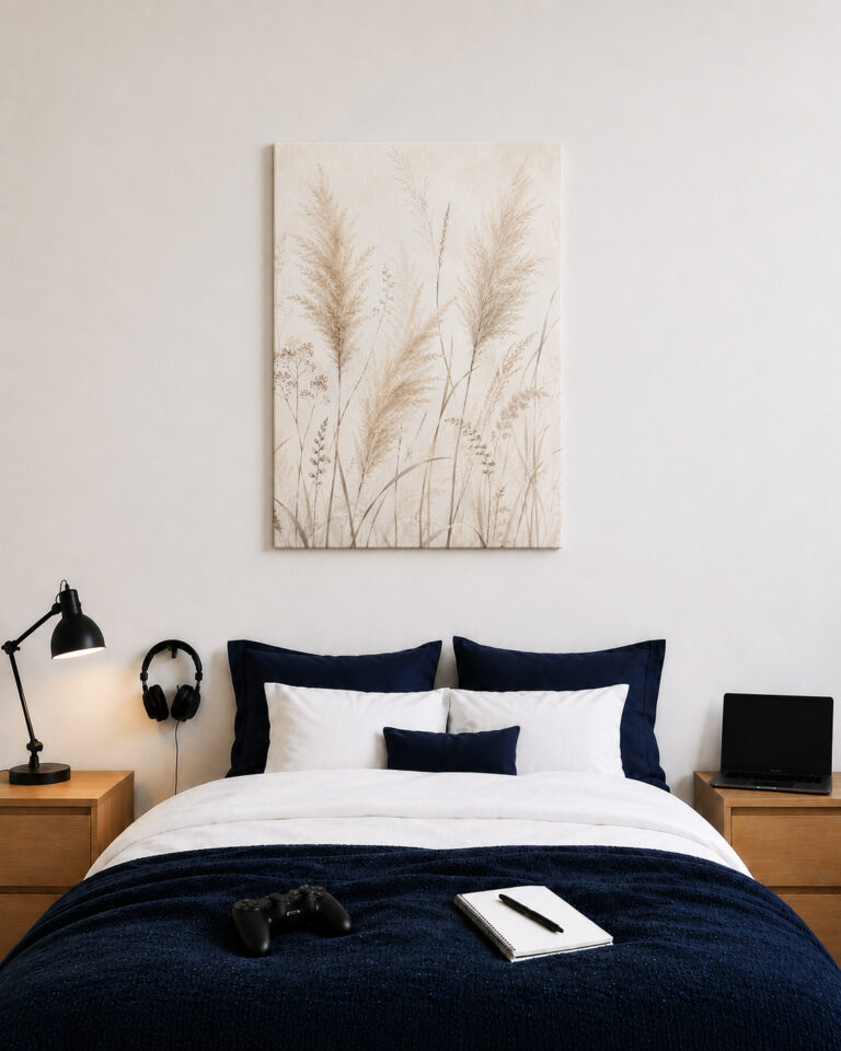 Leinwandbild Pampas und Trockenpflanzen