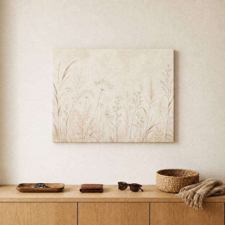 Canvas print Wild Grasses and Seed Heads