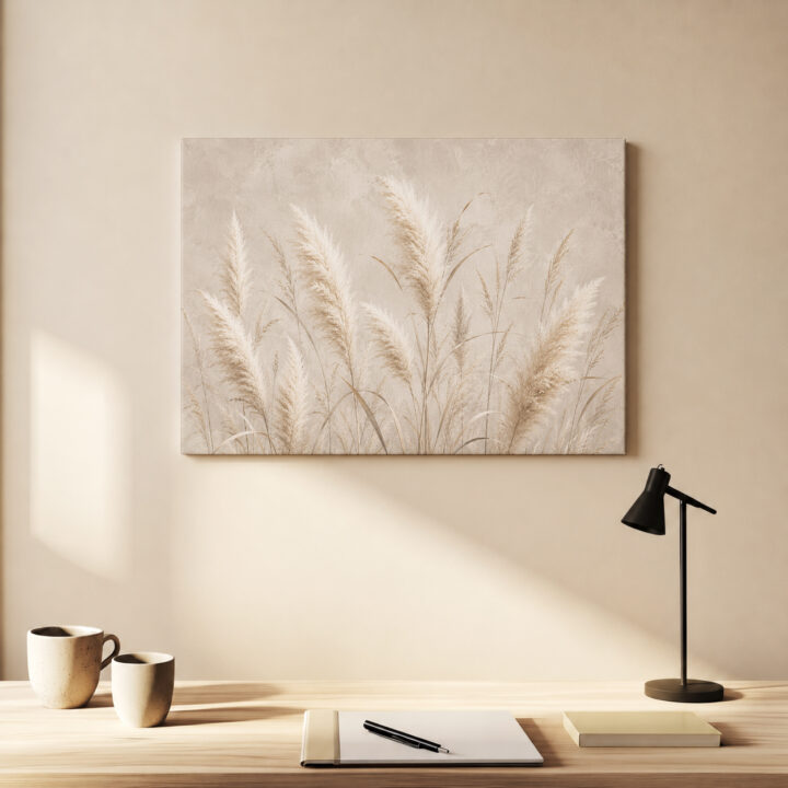 Canvas print Tall Pampas and Reed Stems