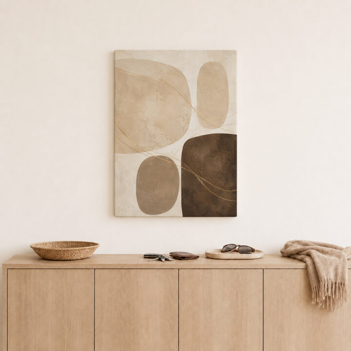 Canvas print Neutral Forms and Golden Curves