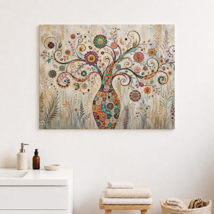 Leinwandbild Botanischer Ornamentbaum