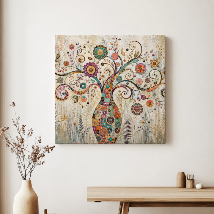 Canvas print Ornamental Botanical Tree