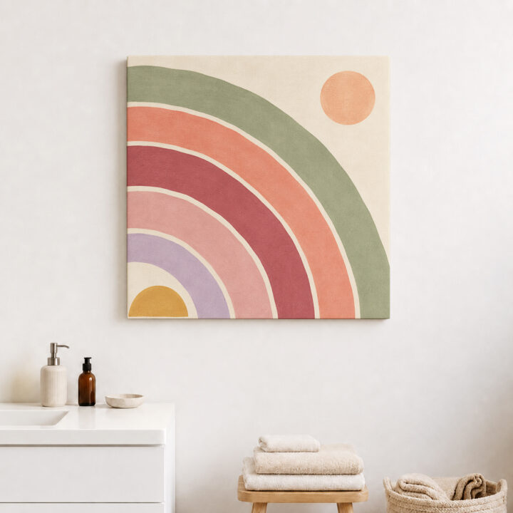Canvas print Offset Rainbow Arches