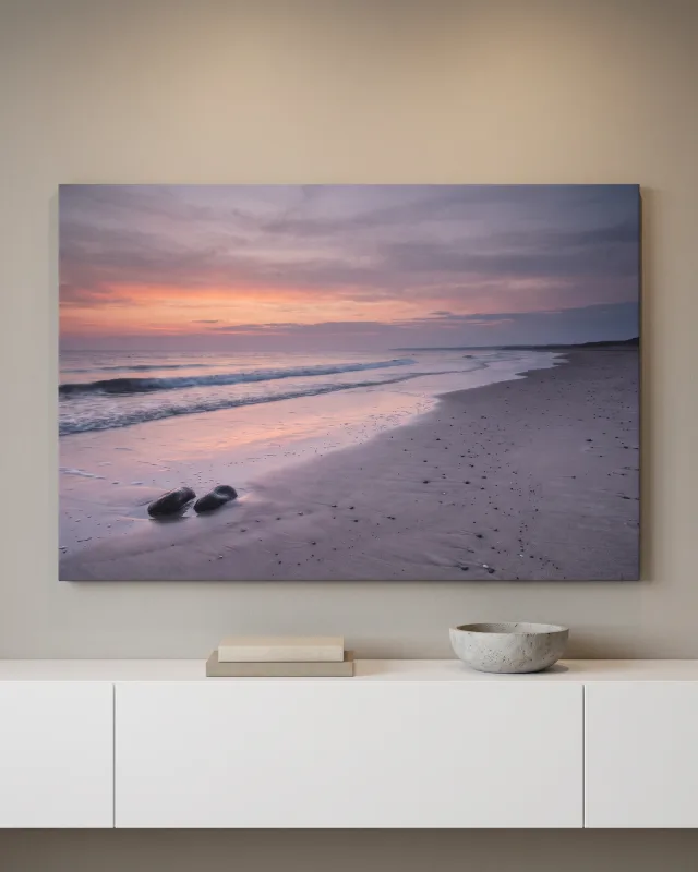 Canvas print – Coastal Beach in Evening Light
