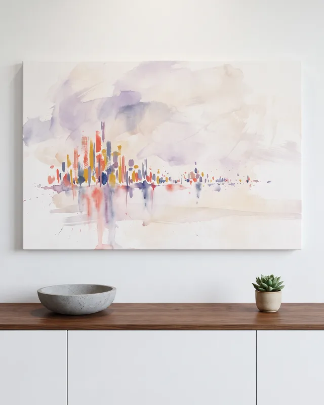 Canvas print – Abstract Watercolor Color Strokes