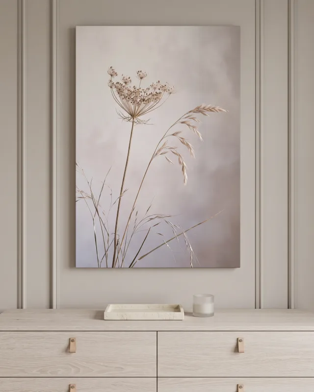 Canvas print – Dried Umbel Flower and Grasses