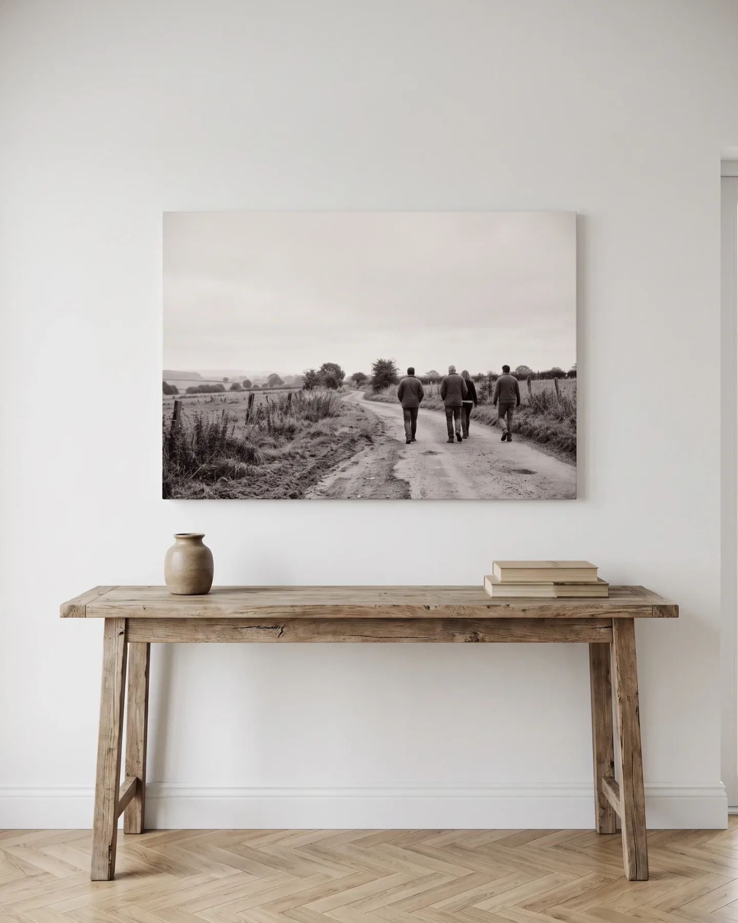 Canvas print – People on a Country Lane
